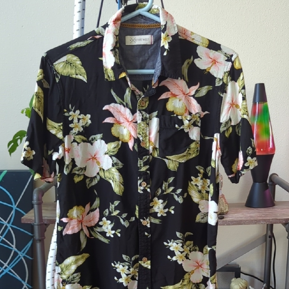 Floral Black Shirt